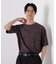 リンクスジャガードリーフ柄Tシャツ
