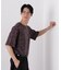 リンクスジャガードリーフ柄Tシャツ