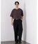 リンクスジャガードリーフ柄Tシャツ