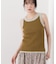 洗濯機洗い可&接触冷感 バイカラーリブニットタンクトップ