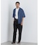 NewOnTrousers ウォッシュサテンWide テーパー