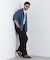 NewOnTrousers ウォッシュサテンWide テーパー