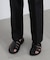 NewOnTrousers ウォッシュサテンWide テーパー