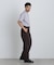 NewOnTrousers ウォッシュサテンWide テーパー