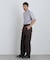 NewOnTrousers ウォッシュサテンWide テーパー