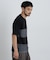 ニットコンビボーダーTシャツ 半袖