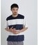 ニットコンビボーダーTシャツ 半袖