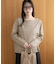 WEB限定／ボーダーワイドドロップトップス