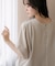 WEB限定／多機能素材 前後2wayランタンスリーブクルーブラウス(セットアップ可)