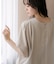 WEB限定／多機能素材 前後2wayランタンスリーブクルーブラウス(セットアップ可)