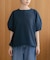 WEB限定／多機能素材 前後2wayランタンスリーブクルーブラウス(セットアップ可)