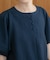 WEB限定／多機能素材 前後2wayランタンスリーブクルーブラウス(セットアップ可)