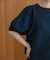 WEB限定／多機能素材 前後2wayランタンスリーブクルーブラウス(セットアップ可)