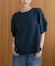WEB限定／多機能素材 前後2wayランタンスリーブクルーブラウス(セットアップ可)