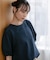 WEB限定／多機能素材 前後2wayランタンスリーブクルーブラウス(セットアップ可)