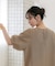 WEB限定／多機能素材 前後2wayランタンスリーブクルーブラウス(セットアップ可)