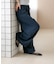 WEB限定／多機能素材 ギャザータックイージーパンツ(セットアップ可)