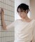 WEB限定／タックアシメフライスカットデザイントップス