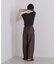 ウエストフロントリボンバルーンパンツ