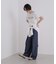 ウエストフロントリボンバルーンパンツ