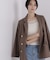 前後2wayシアーストレッチレーストップス