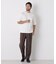 リブボーダーポケットTシャツ 半袖