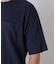 リブボーダーポケットTシャツ 半袖