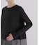 オーガンジーヘム切り替えロングスリーブTシャツ