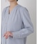 フロントボタンVネックブラウス