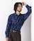 EDITORIAL PRINT レギュラーカラーシャツ