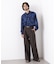 EDITORIAL PRINT レギュラーカラーシャツ