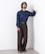 EDITORIAL PRINT レギュラーカラーシャツ
