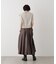 レザーライクワンサイドプリーツスカート