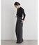 CICA&UVカット加工レースフリル付きリブニット