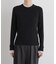 CICA&UVカット加工レースフリル付きリブニット