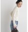 CICA&UVカット加工レースフリル付きリブニット