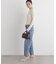 CICA&UVカット加工レースフリル付きリブニット
