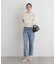 CICA&UVカット加工レースフリル付きリブニット