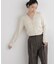CICA&UVカット加工Vネックリブカーディガン