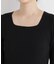 CICA&UVカット加工スクエアネックリブニット