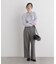 シャンブレーシャークスキンタックセミワイドパンツ(セットアップ可)