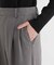 シャンブレーシャークスキンタックセミワイドパンツ(セットアップ可)