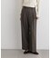シャンブレーシャークスキンタックセミワイドパンツ(セットアップ可)