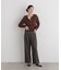 シャンブレーシャークスキンタックセミワイドパンツ(セットアップ可)