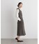 シャンブレーシャークスキンカシュクールワンピース