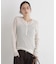 シャーリングヘンリーネックプルオーバー