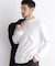 「FORMAL JERSEY」モックネックカットソー長袖