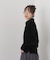 カットベロアドットボタンポロ衿トップス(セットアップ可)