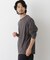 「surplus」デザインヘンリーネックTシャツ 長袖