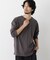 「surplus」デザインヘンリーネックTシャツ 長袖